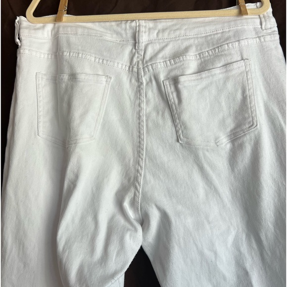 Eloquii Denim Jeans White Size 18 - Picture 7 of 8